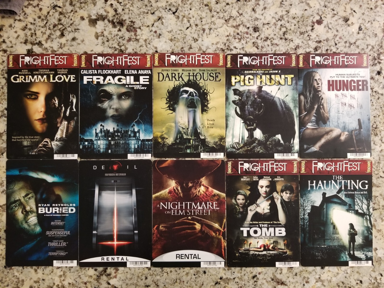 💀(1) One HORROR MOVIE Mini-Poster/Rental CARD🔥DEVIL (ONLY)