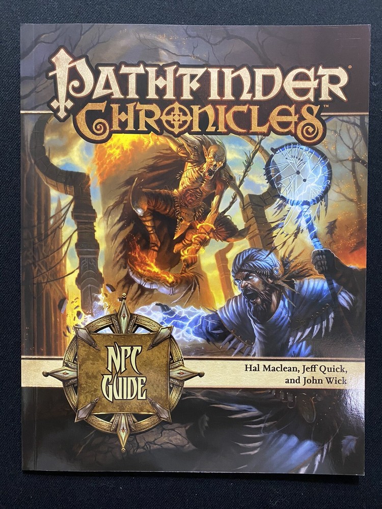 Pathfinder Chronicles NPC Guide Book Unused
