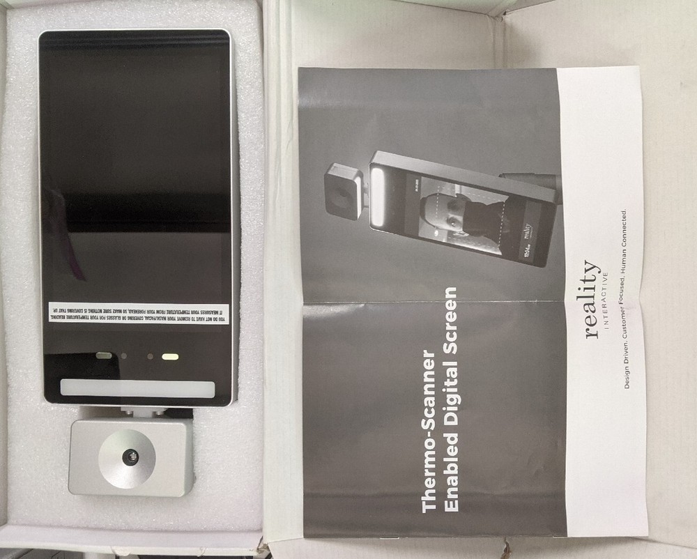 Reality Interactive Thermo Scanner Enabled Digital Screen