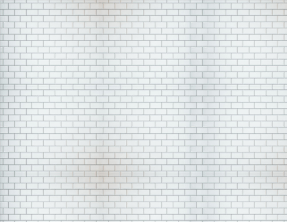 HO Scale Subway Tile Model Train Scenery Sheets –5 Seamless 8.5x11 White