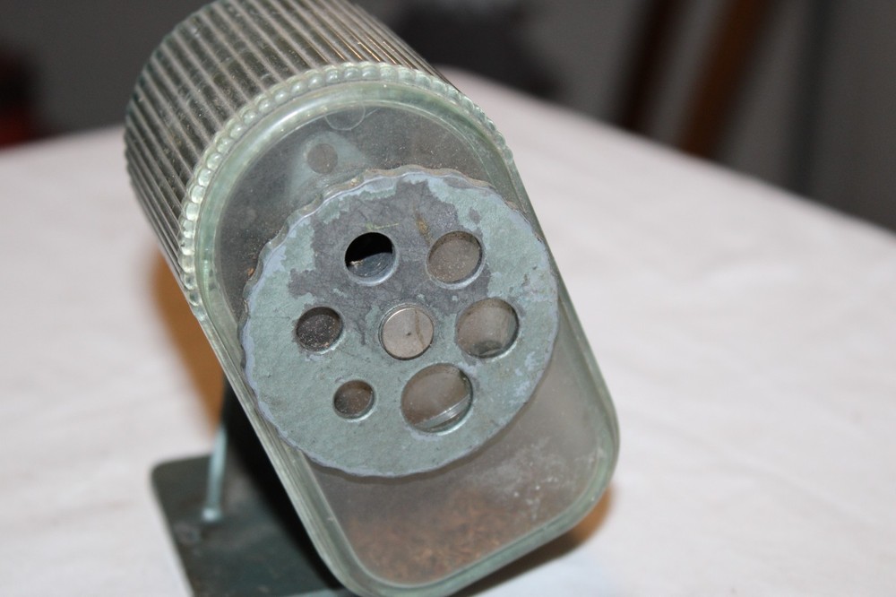 Vintage Dixon Pointer Pencil Sharpener No 15 Translucent Hopper USA