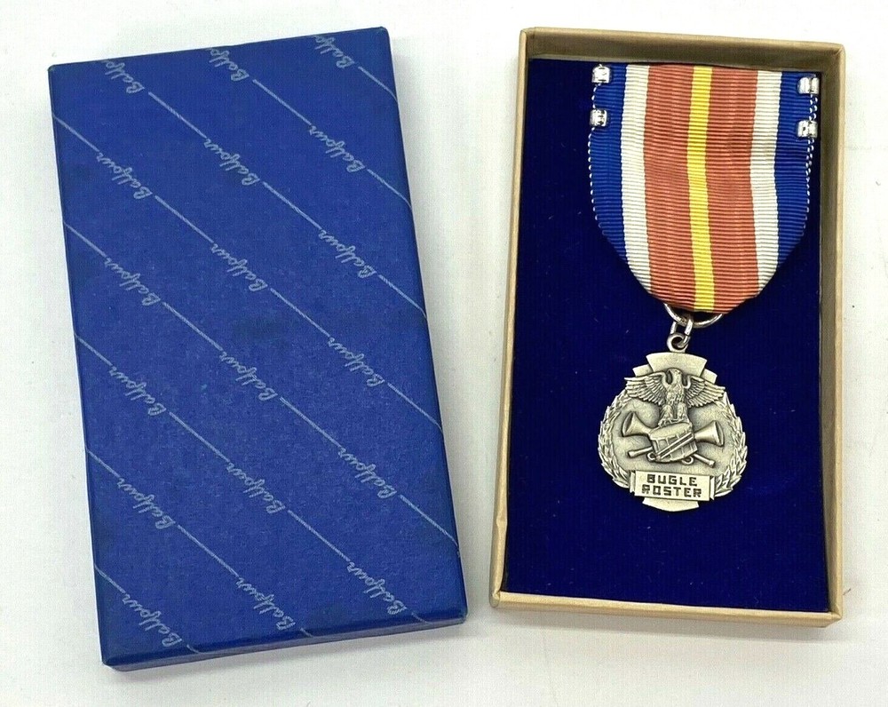 Vintage Bugle Roster Boxed Medal