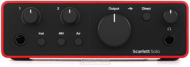 Focusrite Scarlett Solo 4th Gen USB Audio Interface