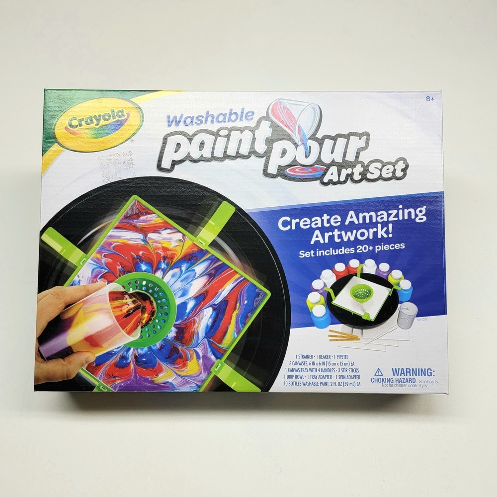NEW Crayola Washable Paint Pour Creative Art Set Kit