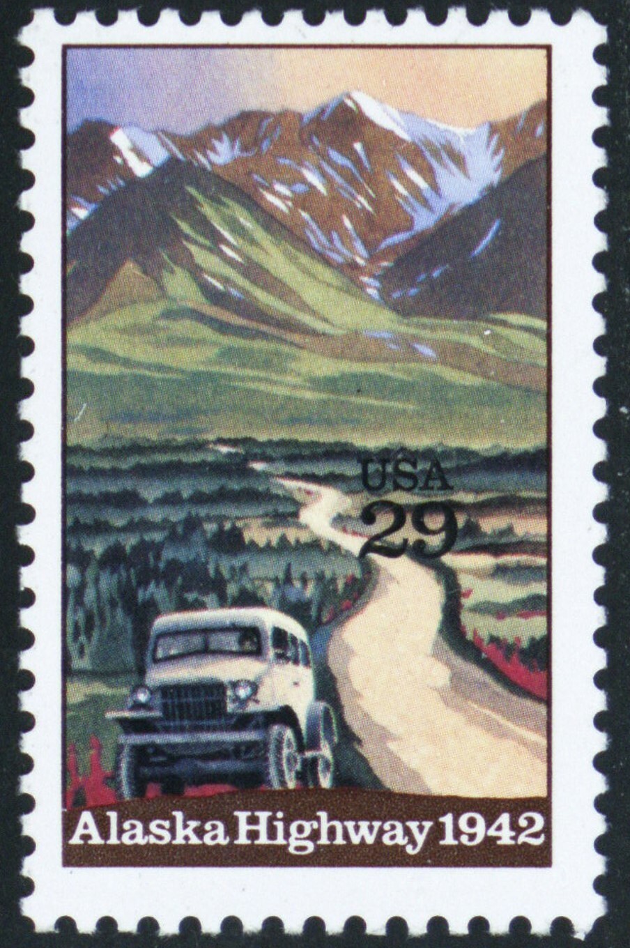 2635, Mint NH 29¢ Denomination Color Shifted Up Freak Error * Stuart Katz