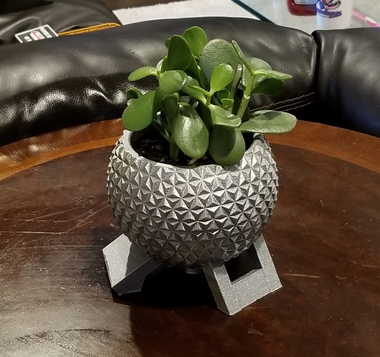 Disney World Epcot Spaceship Earth Inspired Planter - Garden Disney Decor Size B
