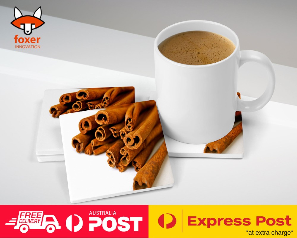 COASTER COFFEE DRINKING MAT|CINNAMOM SPICE HERBS #1