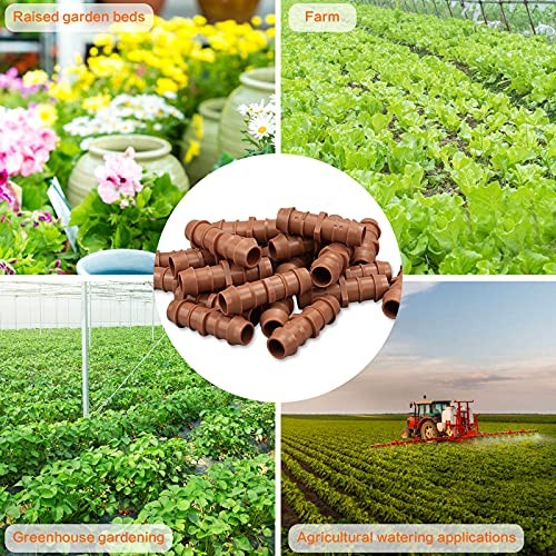 35-Pack Drip Irrigation Barbed Coupling Fittings, Barbed 35P-Coupling