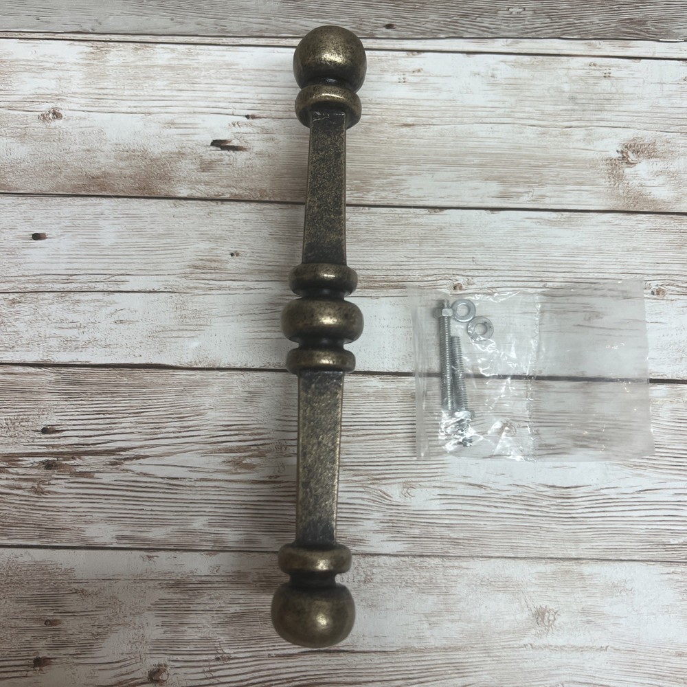 Antique Style Rustic Rubbed Bronze Barn Door Handle 7.5 in