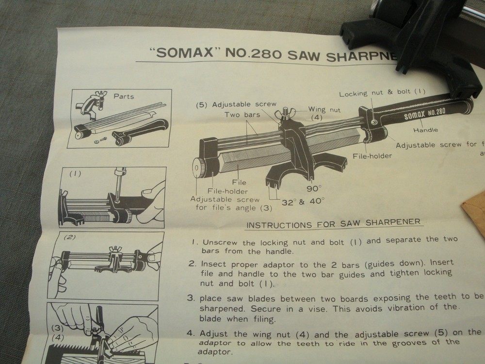 SOMAX NO.280 SAW SHARPENER For Japanese Pull Saw