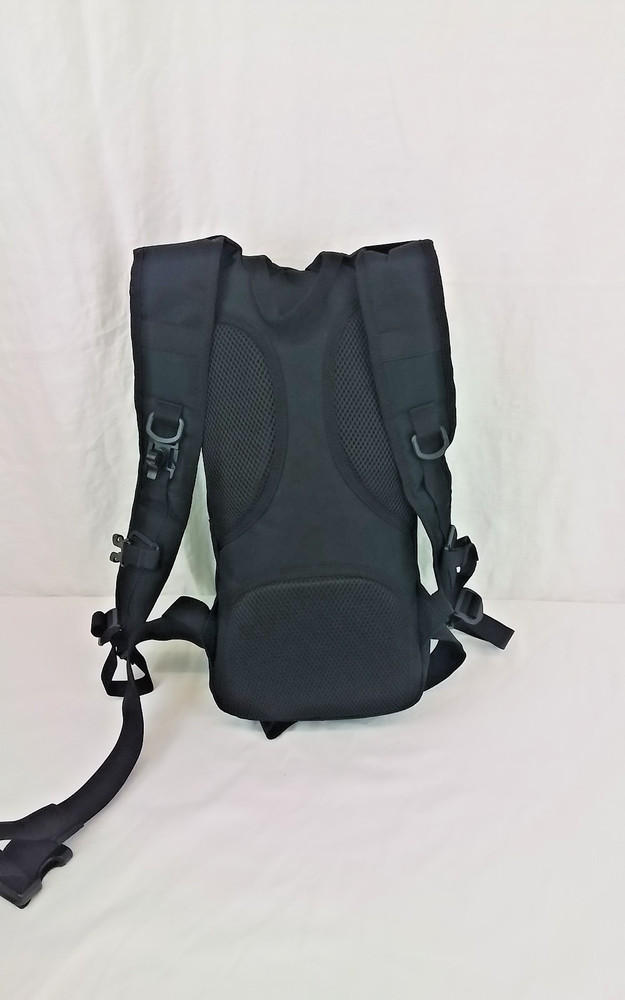 Outdoor Military Tactical Backpack Black w/ Patch #J3416