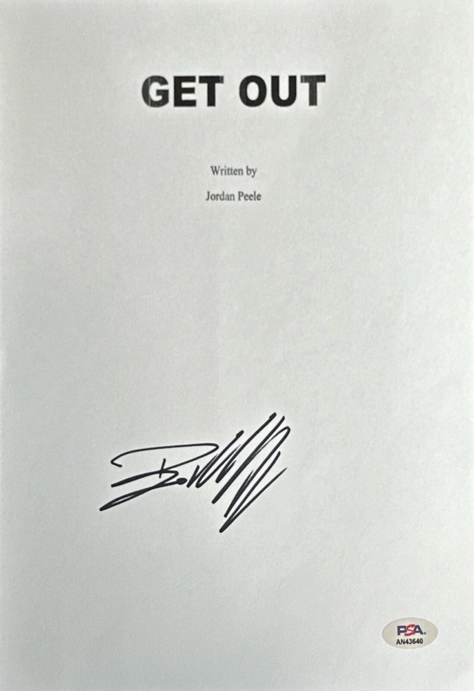 Bradley Whitford Signed Get Out Script Cover PSA AN43640