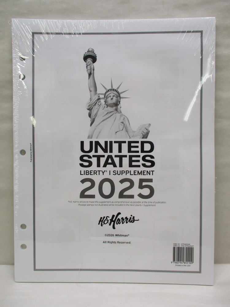 2025 Whitman H.E. Harris Liberty 1 Stamp Supplement for United States Stamps