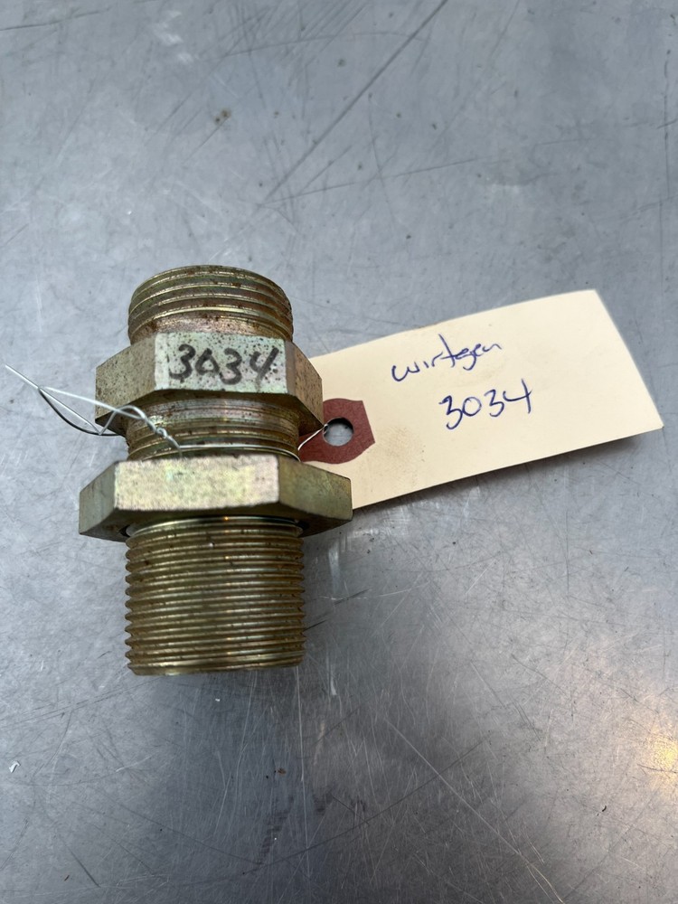 3034 Wirtgen HAMM Bulkhead COUPLING ADAPTER FITTING