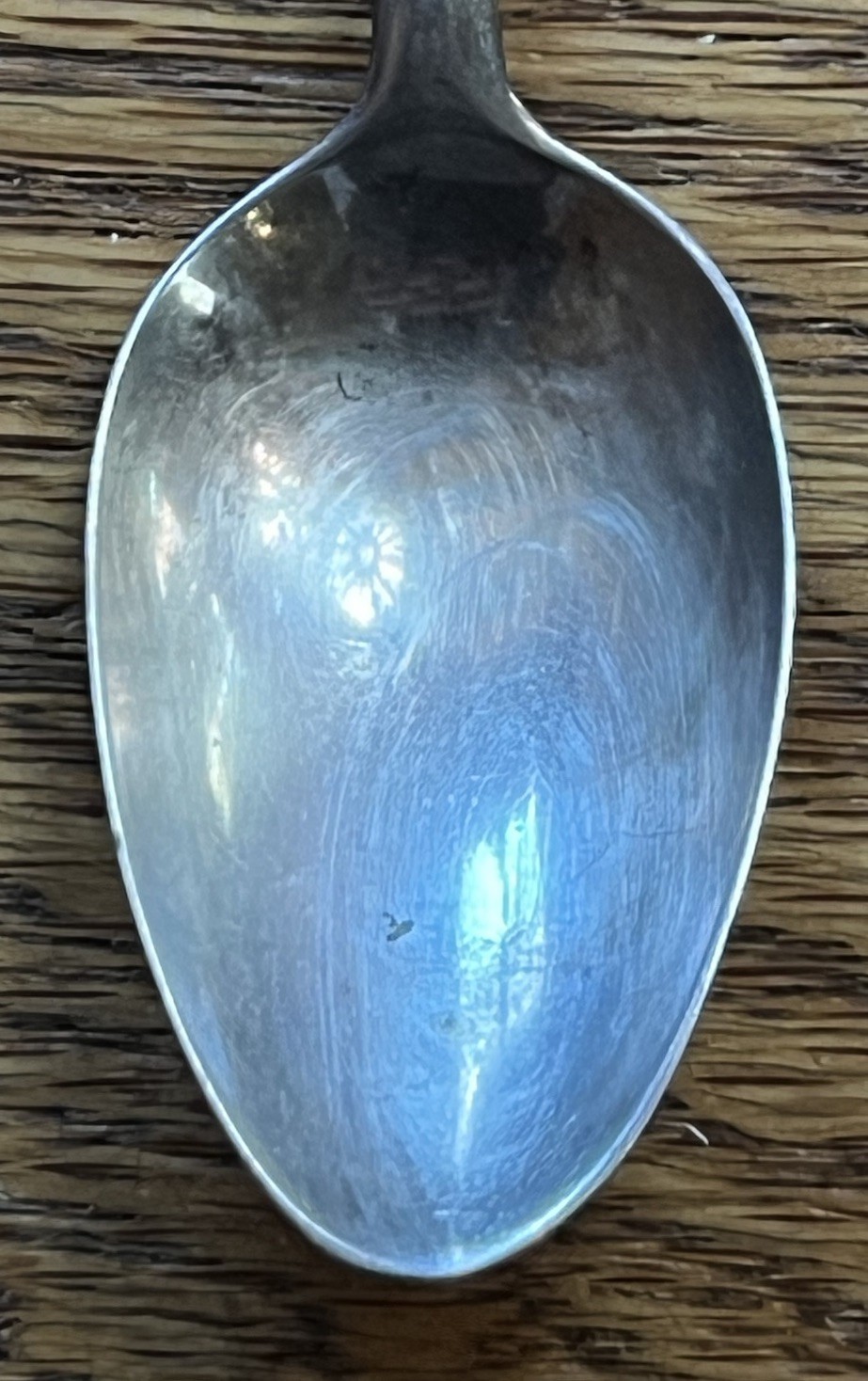 American Coin Silver Coffee Spoon Matthias Lamar Philadelphia 1781-1797 Monogram