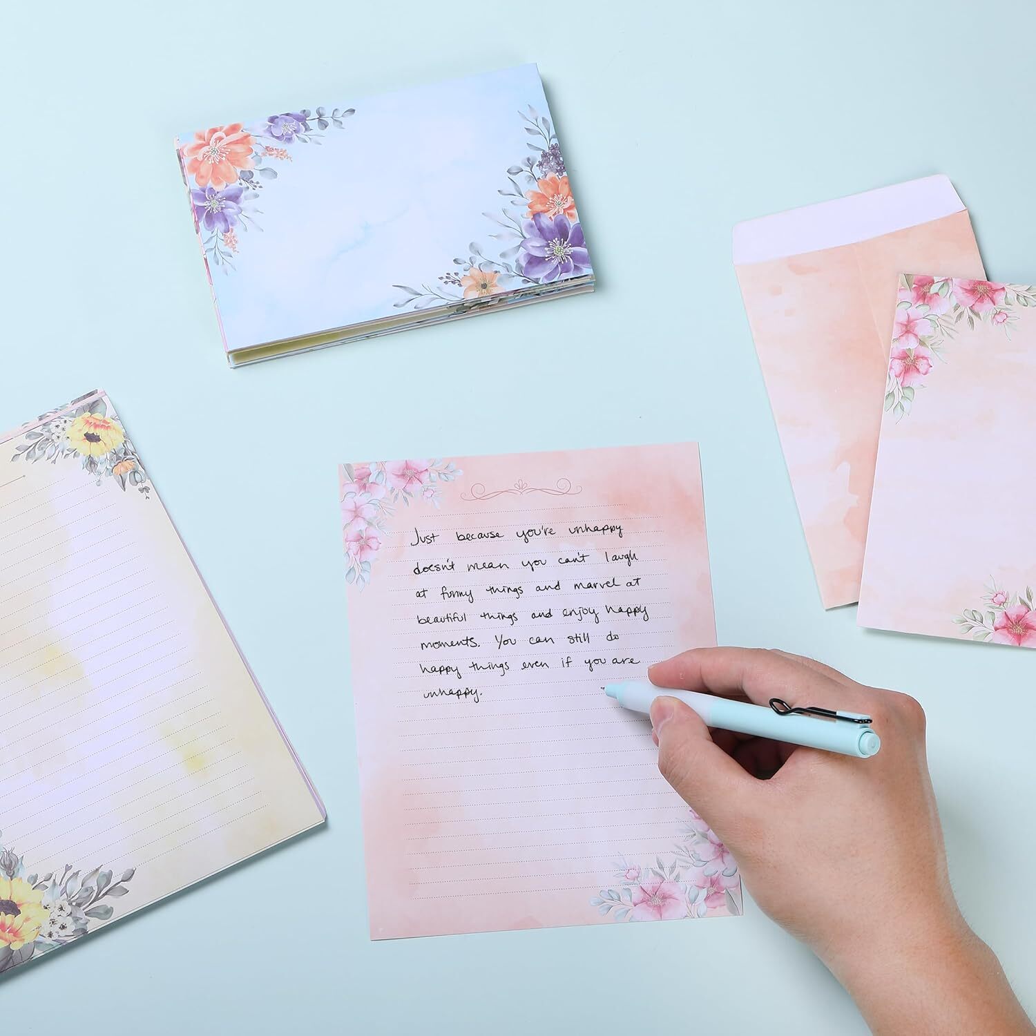 Letter Writing Paper - Lined Stationary Paper and envelopes Set - Letter Stat