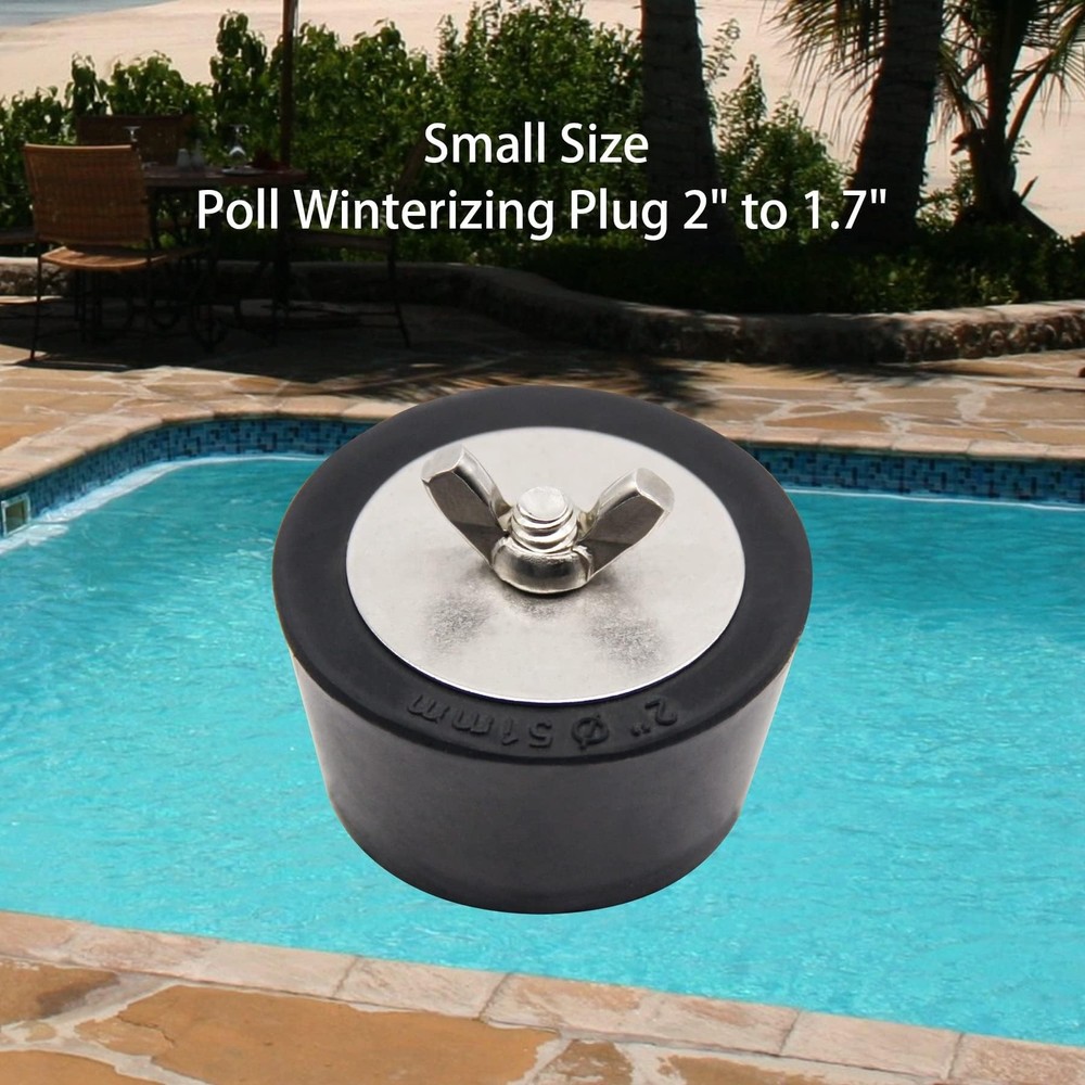 2" Pool Rubber Winterizing Plugs for Inground Pool, Pool Return Plug Winter A...