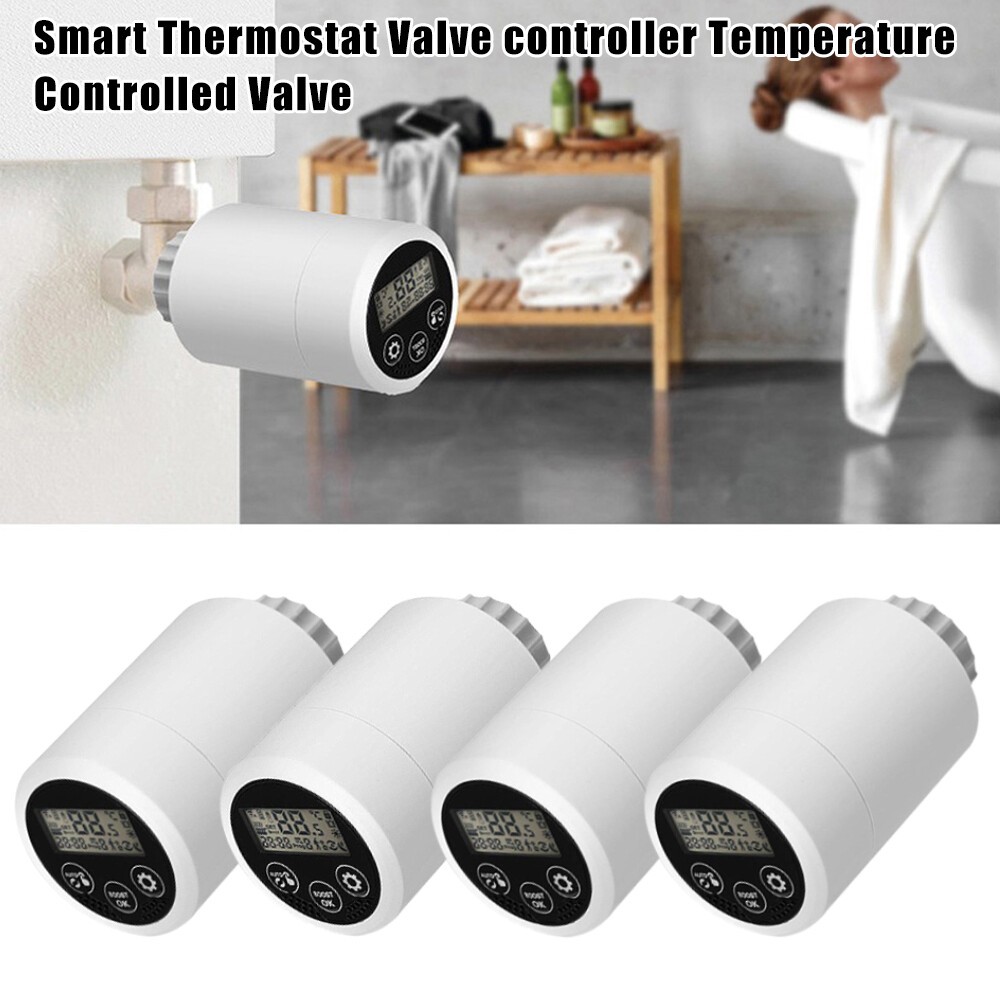 Smart Thermostat Radiator Valve Programmable Actuator Temper Tuya Zigbee