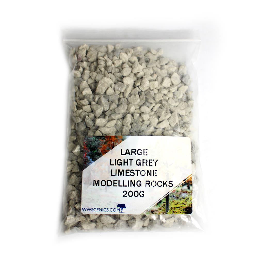 Large Light Grey Limestone Modelling Rocks 6mm | Wargame & Basing Material
