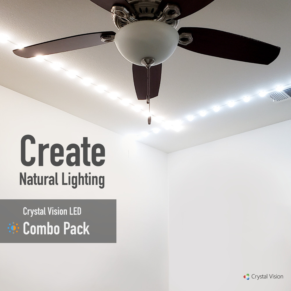 Crystal Vision Ceiling LED Light Kit Provided by Samsung w/ Dimmer Controller