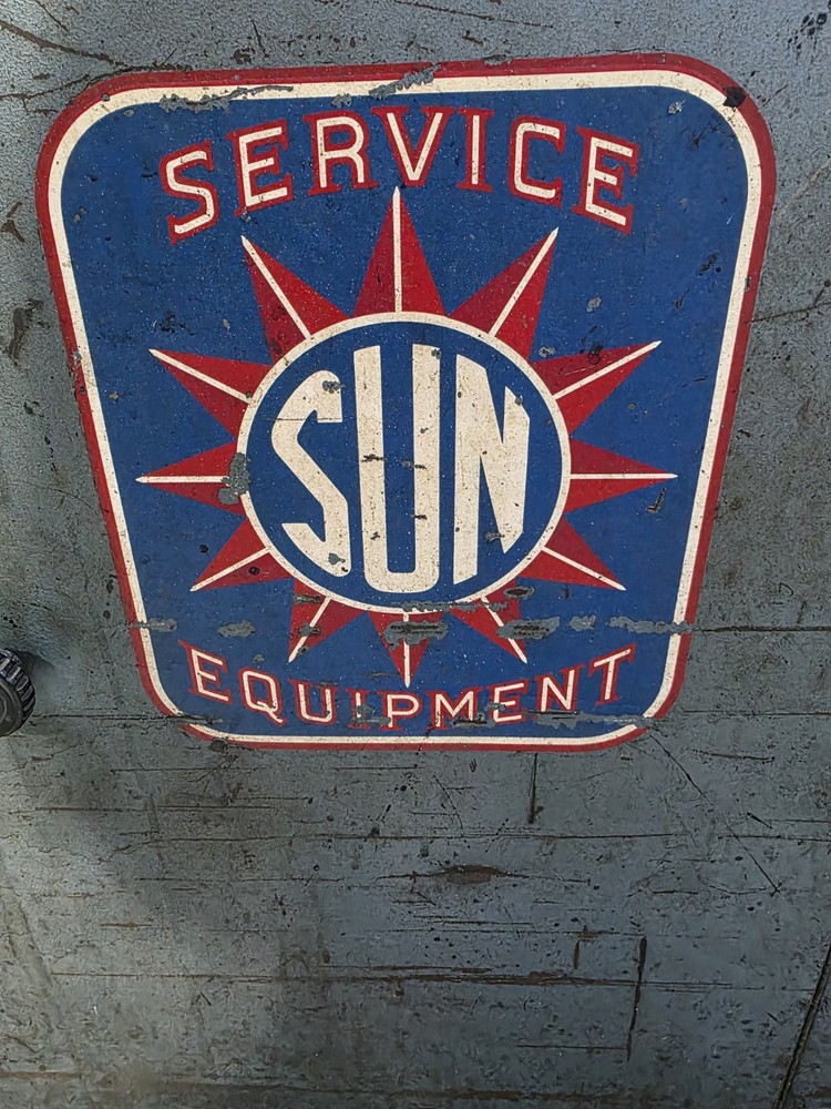 Vintage Sun 740 Electronic Engine Starter With Cabinet, UNTESTED