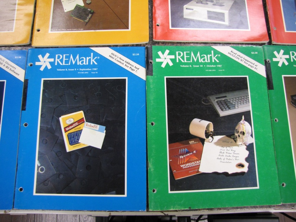 1987 REMark Heath Zenith User Group Magazines Computer Advertisements JAN-DEC