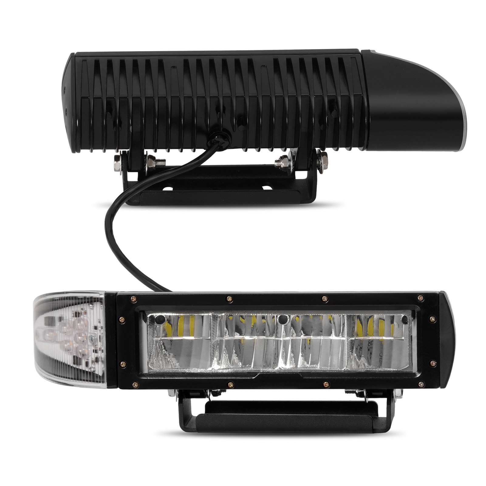 2PCS Headlight Heated LED Plow Lights Universal Replace For 1312100