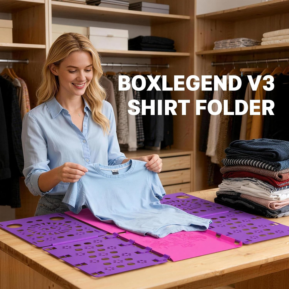 Version 3 Shirt Folding Board T Shirts Clothes Folder Durable Plastic Laundry Fo