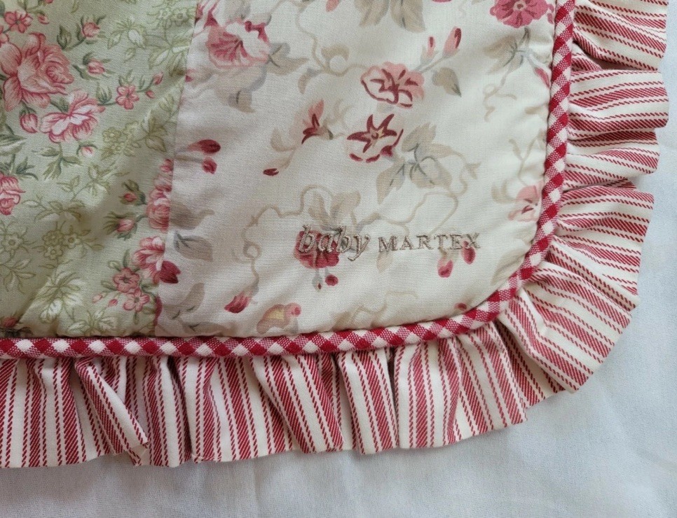 Super Cute Baby Martex Floral Patchwork Crib Bedding Set