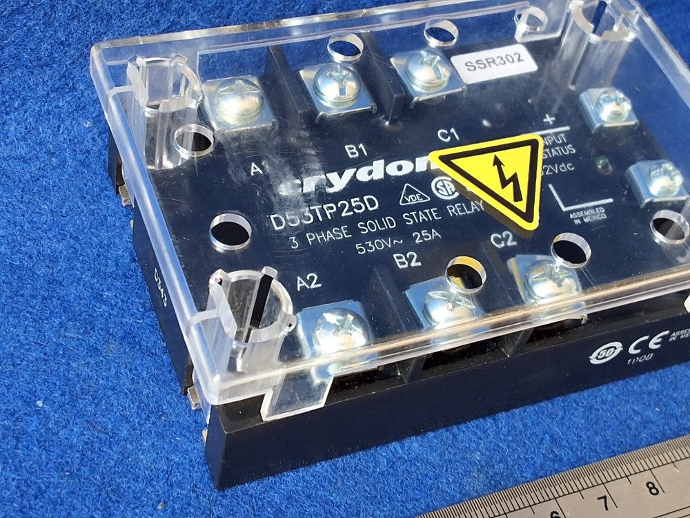 Crydom D53TP25D 3 Phase Solid State Relay 530V 25A 4-32VDC