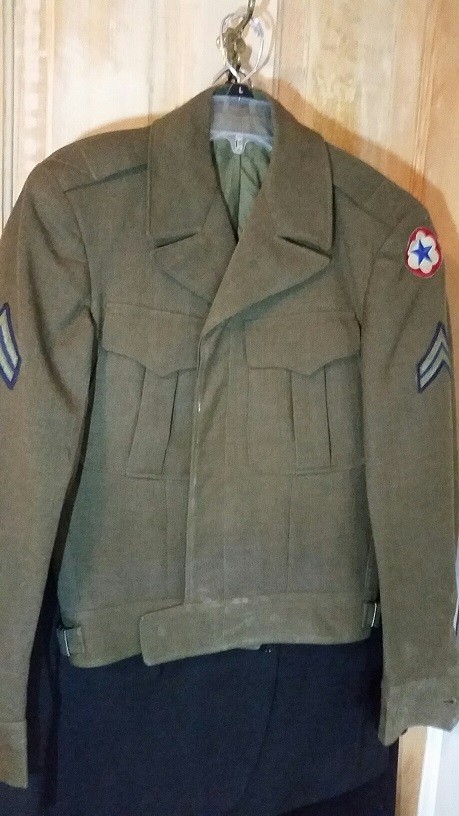 WWII ARMY SERVICE FORCES COMMAND IKE JACKET