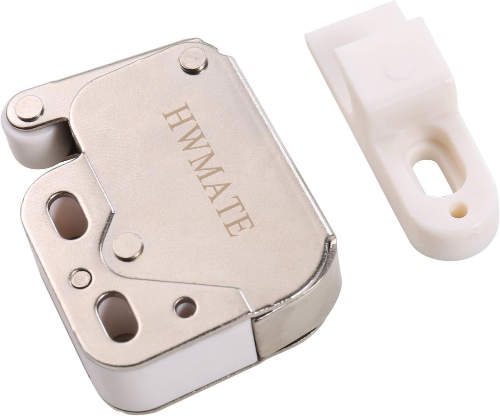 Push to Open Touch Release Lock Spring Loaded Mini Latch for Kitchen Cabinet ...