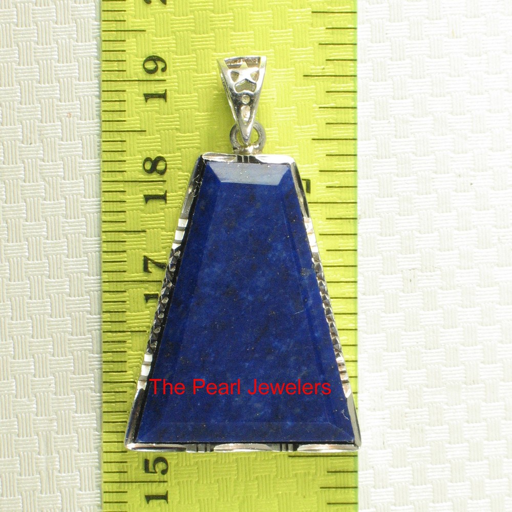 Blue Lapis Trapezoid Pendant