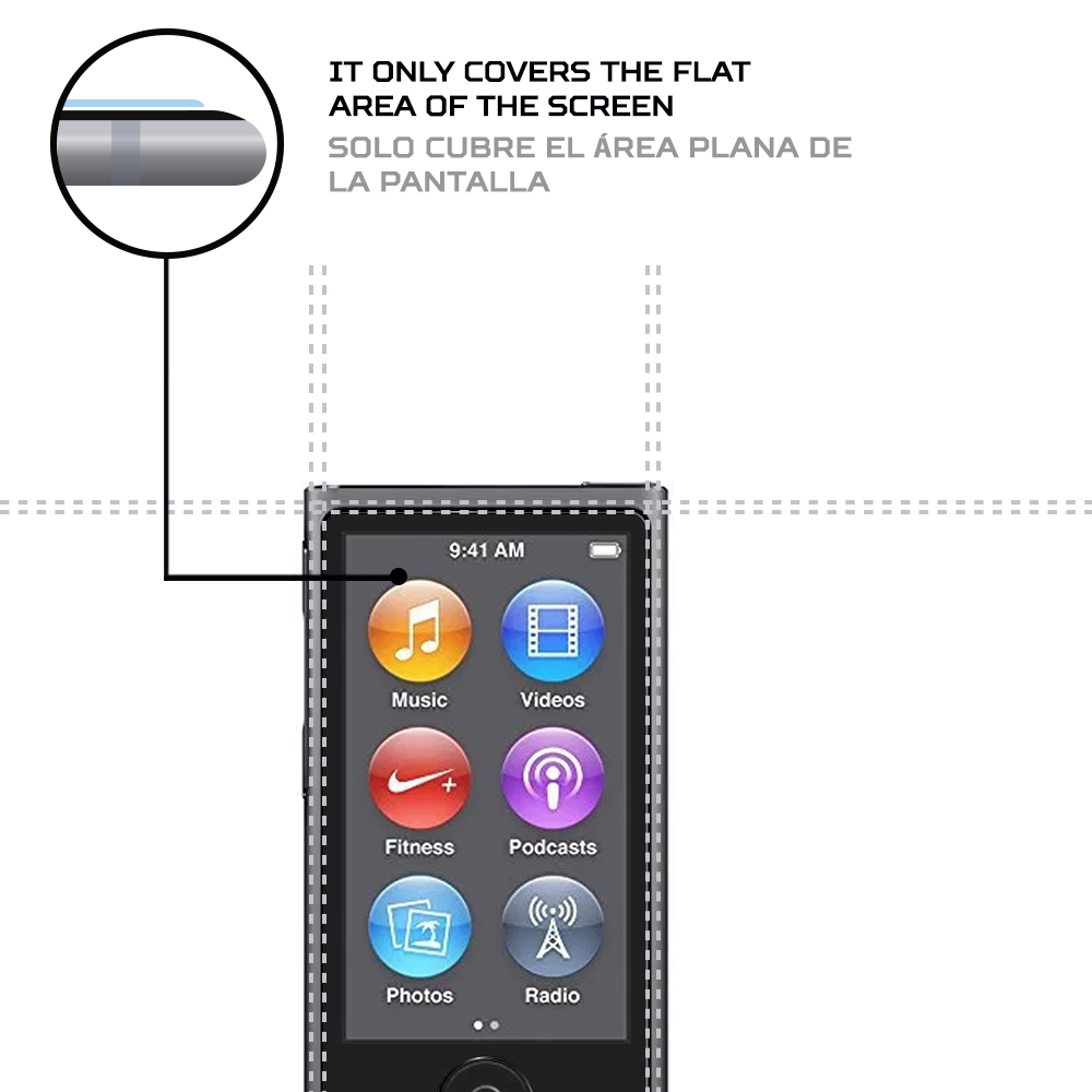 ANTISHOCK Screen protector for Apple Ipod Nano 7