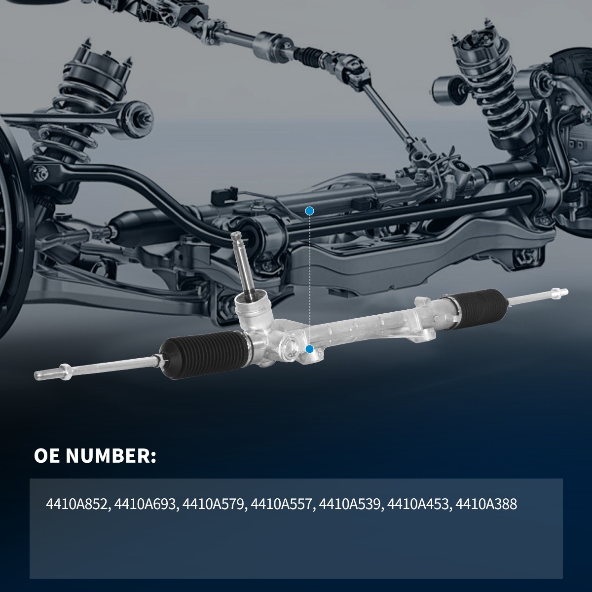 For Mitsubishi Outlander Sport 2011-2020 2.0L 2.4L Power Steering Rack & Pinion