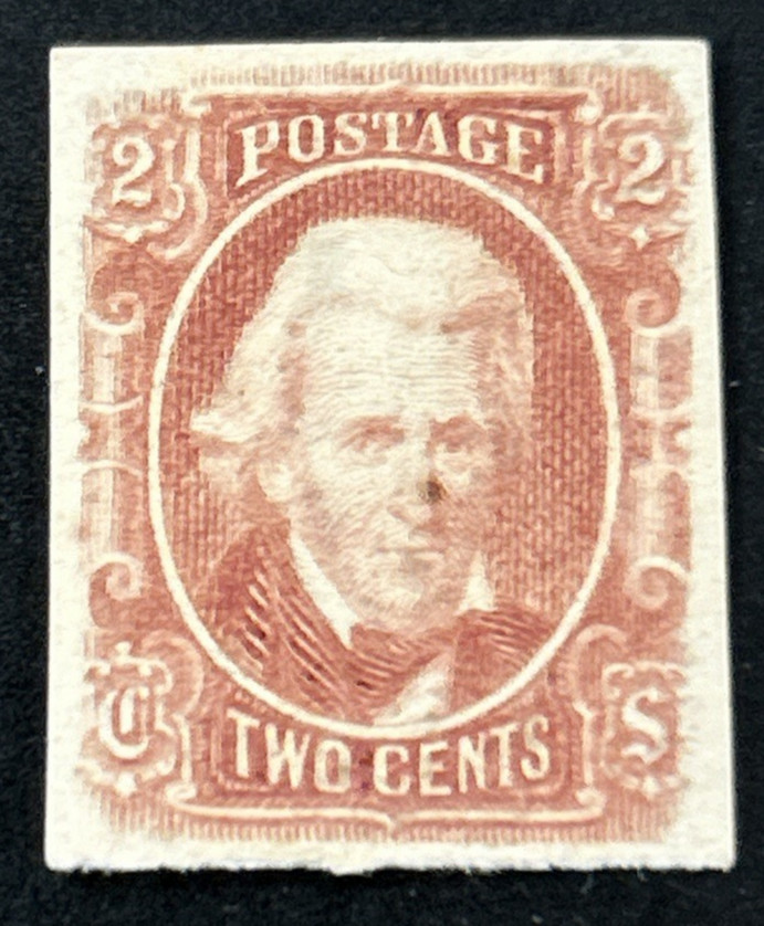 CSA Confederate States SC 8 2c Brown Red Jackson - MH Mint Hinged