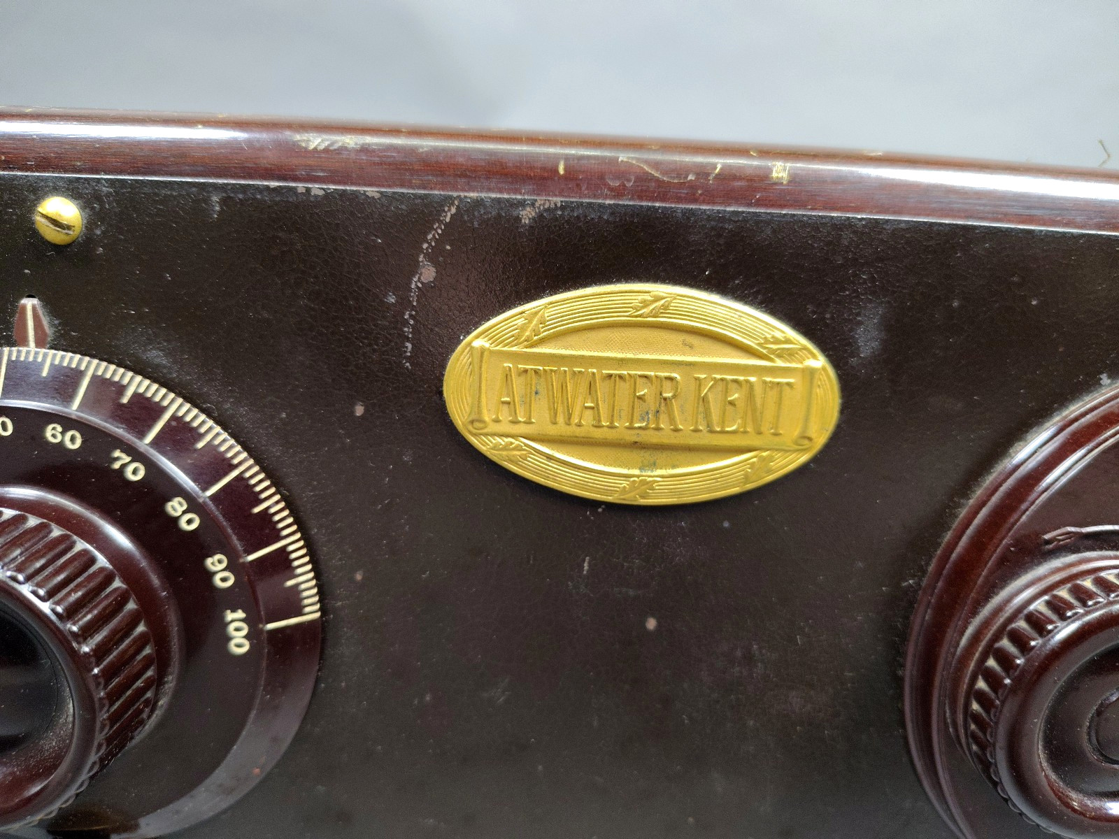 Atwater-Kent Model 33 Antique Vintage Tube & Bakelite Radio AC Receiver AS-IS