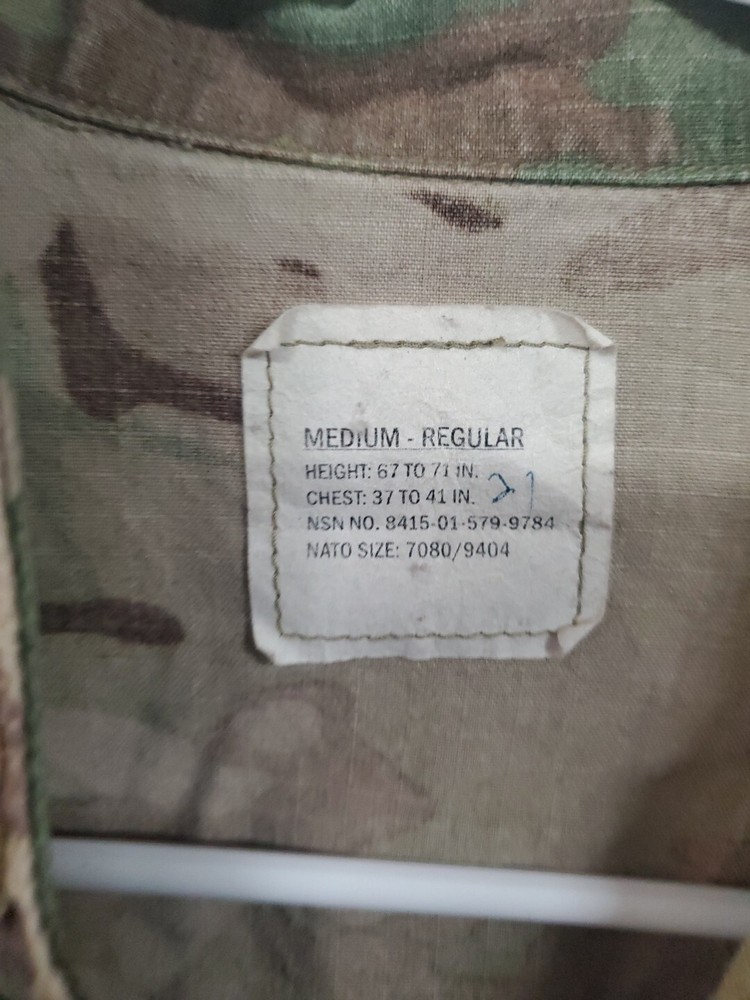 US ARMY ISSUE MULTICAM - FLAME RESISTANT medium REGULAR jacket top