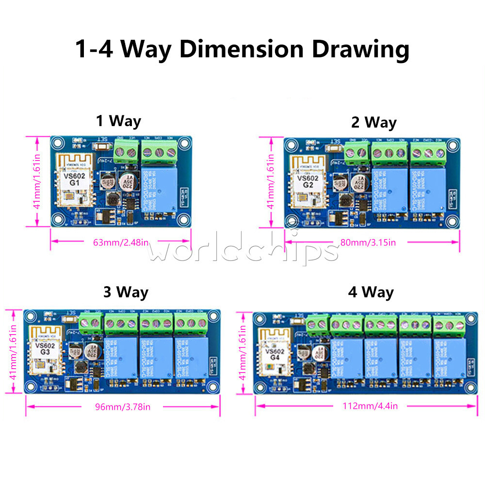 1/2/3/4CH Ewelink WiFi Remote Control Switch Bluetooth Wireless Relay Module DIY
