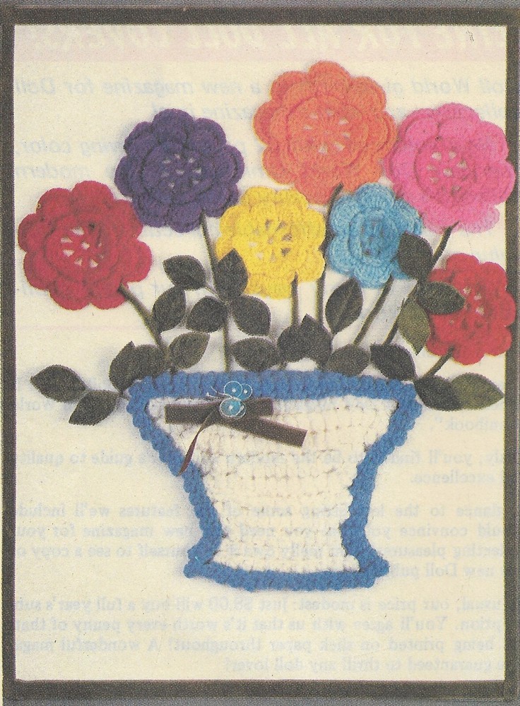 Pretty Roses Picture crochet pattern instructions