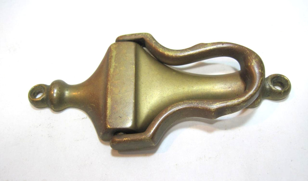 Vintage Solid Brass Door Knocker 3.75" x 1.75"