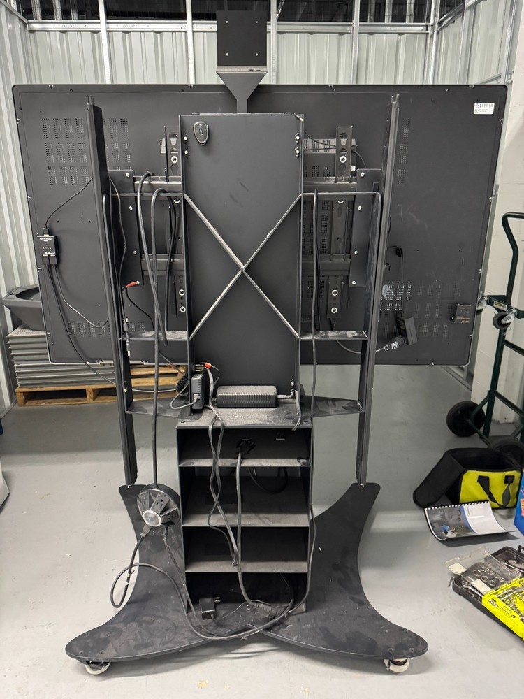 55” Interactive Touchscreen Commercial Display on Motorized Mobile Stand Android