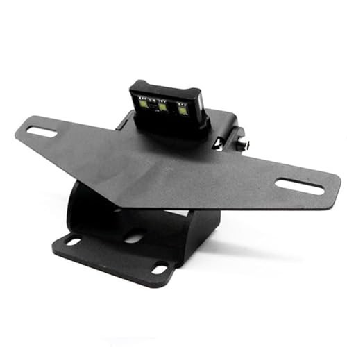 Motorcycle Fender Eliminator with LED Light, Adjustable License Plate Bracket