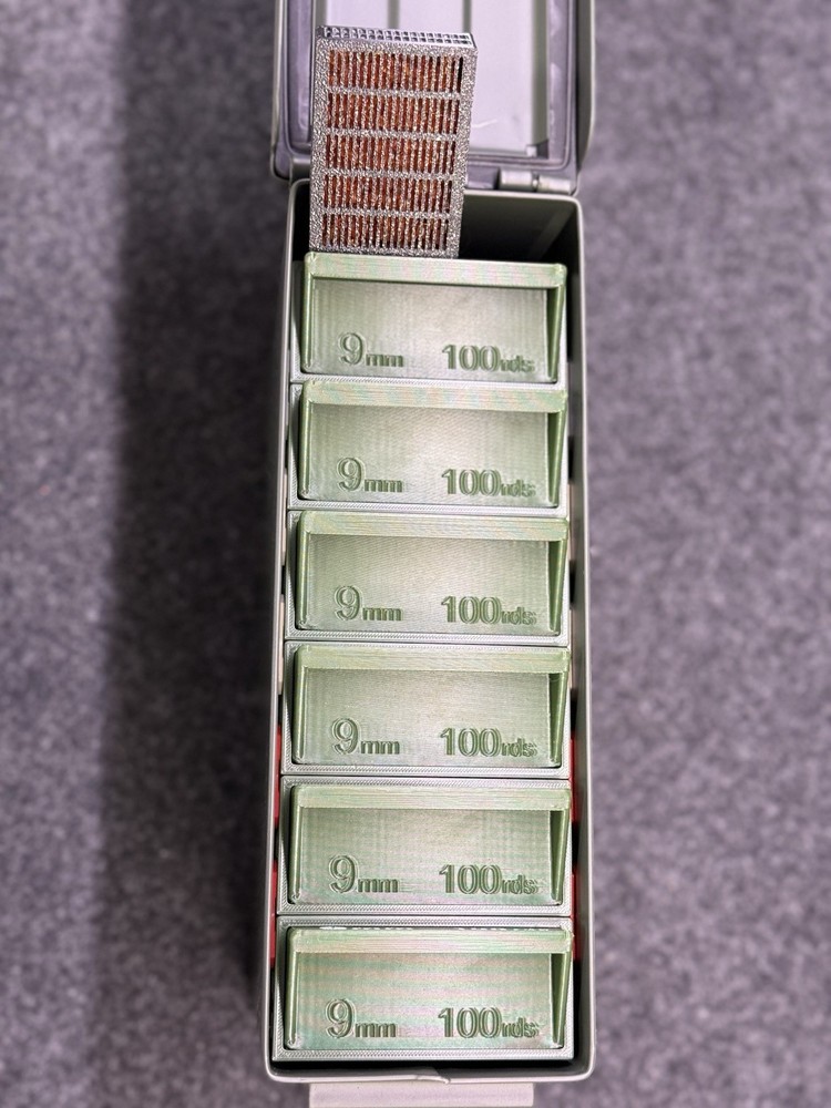 SlideCan 2.0, 9mm stackable .30 cal ammo can storage system