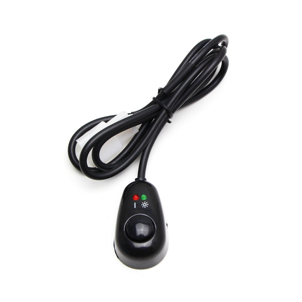 Water Drop Shape 12V Push Button Switch With Red/Green LED Indicator Lights US