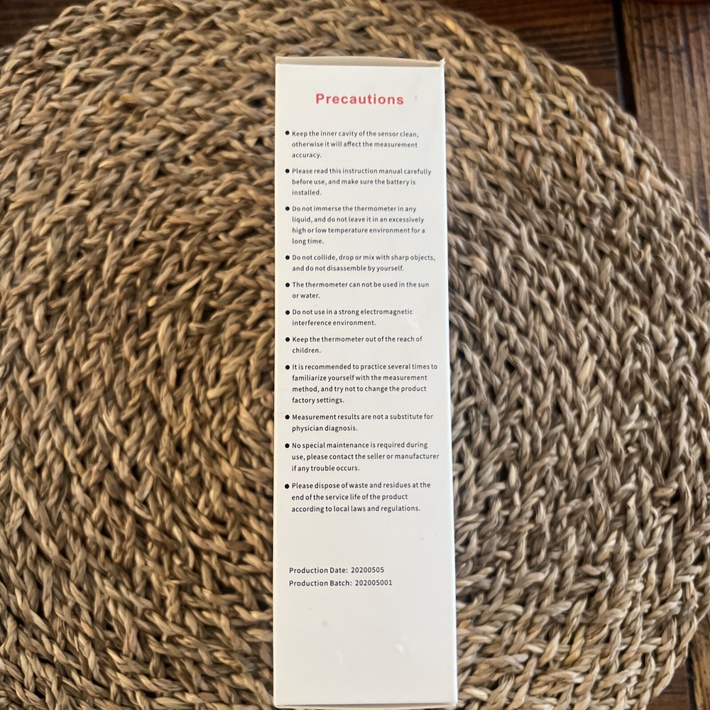 Forehead Thermometer Touchless Infrared Fever Temperature Indicator Digital