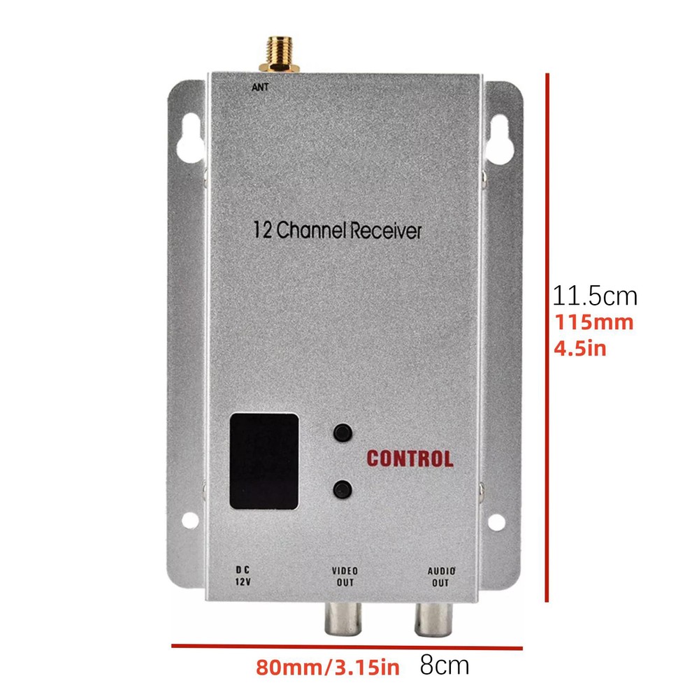 CCTV Audio/Video Transmitter-Receiver 1200M Range Transmission Wide Coverage