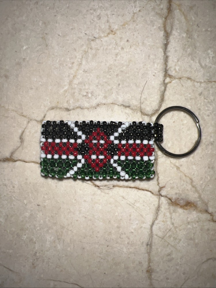 Beaded Kenya Keychain