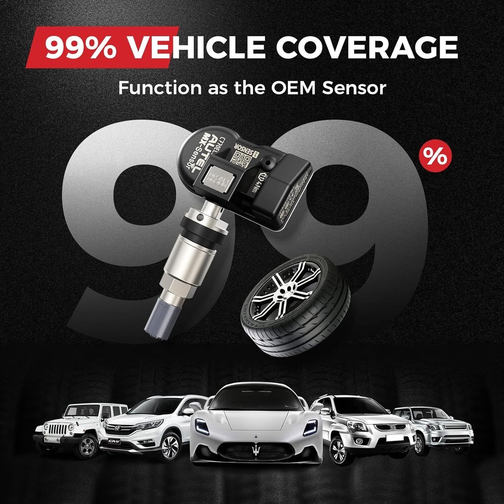 Autel MX-Sensor 315&433 MHz Programmable TPMS Universal Tire pressure Sensor