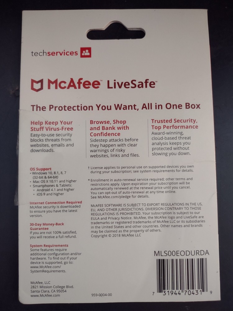 McAfee LiveSafe Unlimited Devices